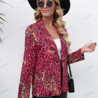 Ежедневно дамско сако с леопардов принт, 3цвята - 023, снимка 10 - Сака - 39713366