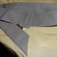 Нов текстилен колан MODENA в светло сиво, снимка 2 - Колани - 36401158