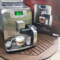 Каферобот Saeco Intelia EVO One Touch Cappuccino Inox. Обслужен изцяло, снимка 1 - Кафемашини - 42180849