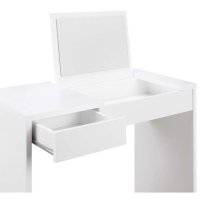 Страхотна бяла тоалетка с чекмедже и огледало, снимка 2 - Тоалетки - 42319553