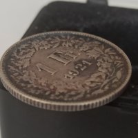 1 франк 1921 г сребро Швейцария, снимка 3 - Индустриална техника - 41734966