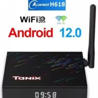 Най-нов Android TV Box Tanix TX68 16/32/64GB AV1 Android 12 +Dual Band WiFi 5G Гаранция, снимка 1 - Плейъри, домашно кино, прожектори - 27642230