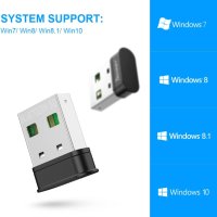 Techkey ® Bluetooth USB адаптер 5.0 USB донгъл, ниска консумация на енергия, снимка 2 - Други - 42535892