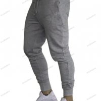 Мъжки едноцветни спортни панталони за джогинг, 3цвята - 023, снимка 1 - Спортни дрехи, екипи - 39497972