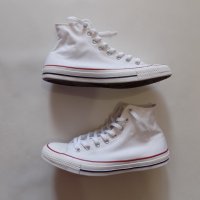 нови кецове converse all star маратонки оригинал мъжки високи бели 44, снимка 4 - Спортни обувки - 40955695