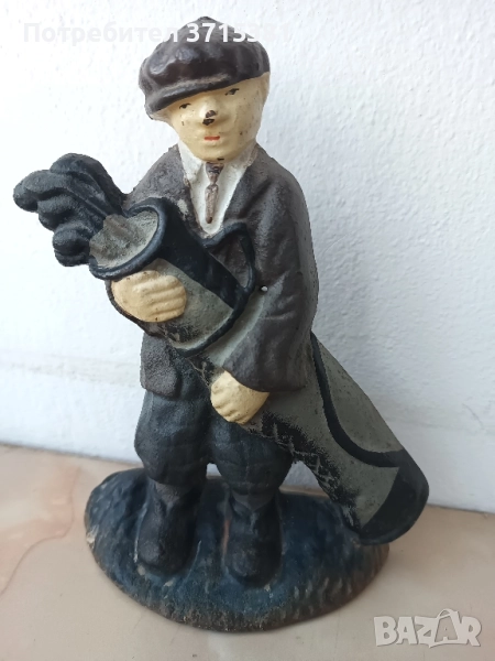 Чугунена фигура - голф играч, снимка 1