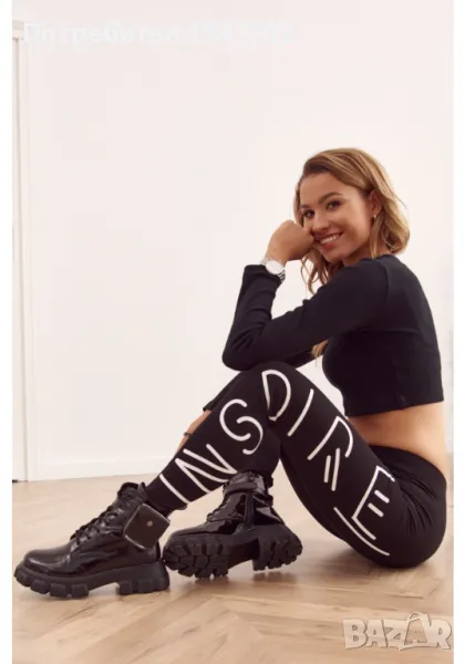 Спортен дамски клин в черен цвят 19230, снимка 1