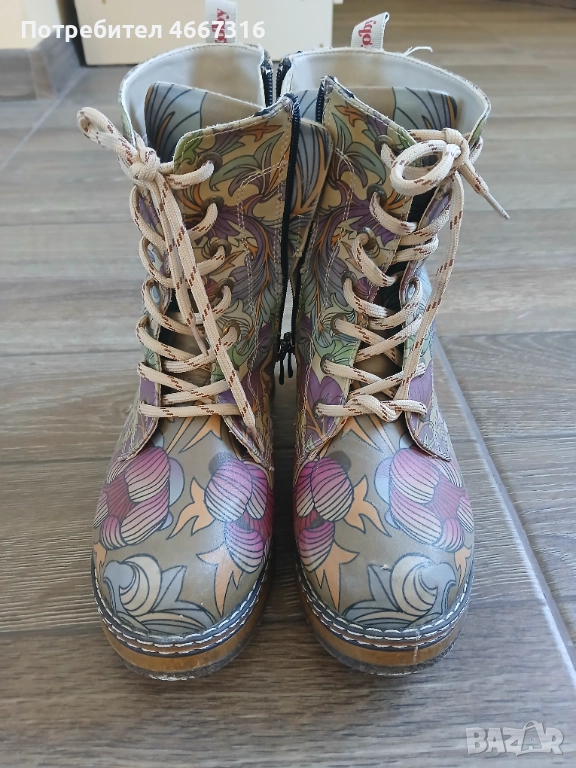 Боти,естествена кожа, 36 номер, снимка 1