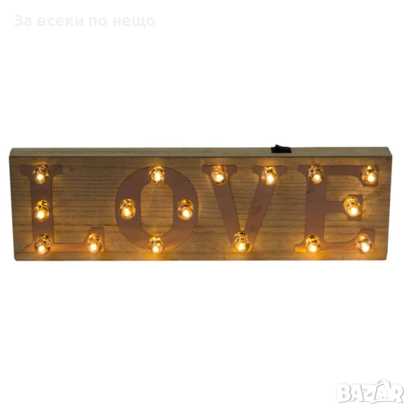 Светеща декорация LOVE, 40*3*12см Код P1440, снимка 1