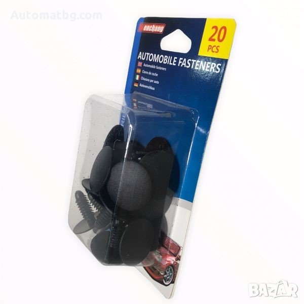 Комплект щипки за автомобил Automat, 3134, 20бр, Черни, снимка 1