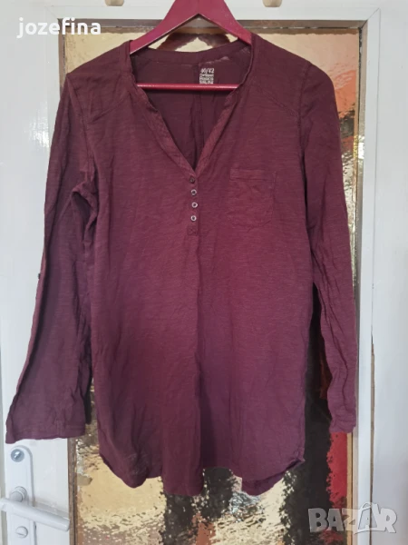 Модерна мъжка памучна блуза с дълъг ръкав тънка материя, снимка 1