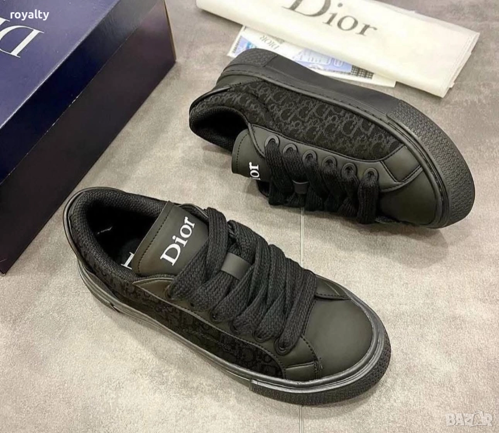 Christian Dior Черни Мъжки Маратонки , снимка 1