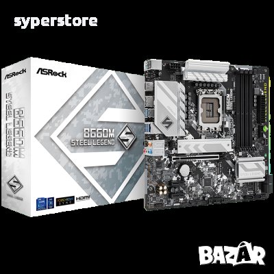 Дънна платка за компютър ASROCK B660M STEEL LEGEND SSS30568, снимка 1