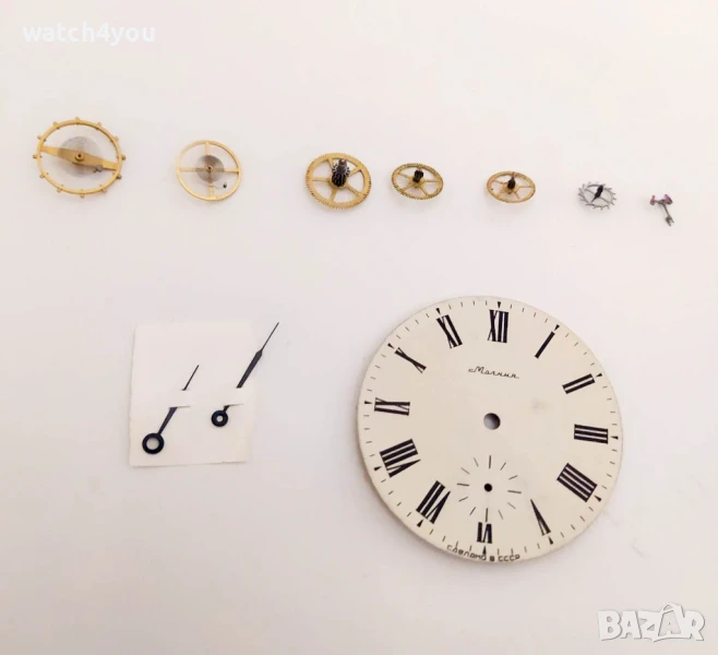 ЧАСТИ ЗА МОЛНИЯ MOLNIJA 3602 18к БАЛАНСИ,РЕМОНТОАРИ,КОРОНКИ. БАЛАНС ВОСТОК VOSTOK РАКЕТА ПОЛЕТ СЛАВА, снимка 1