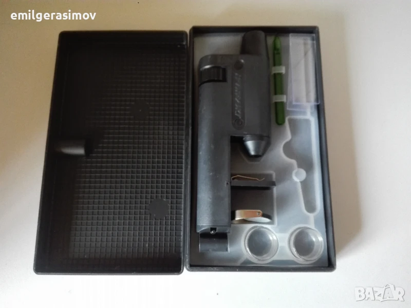 Микроскоп , пишеща машина и мелница за кафе., снимка 1