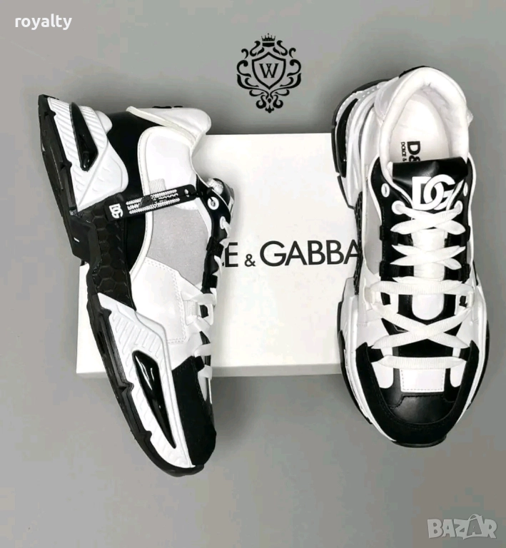 Dolce & Gabbana Дамски Маратонки Черно и Бяло , снимка 1