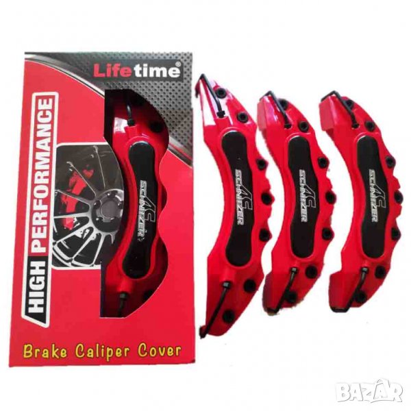 Капаци за спирачни апарати ac schnitzer червени комплект, снимка 1