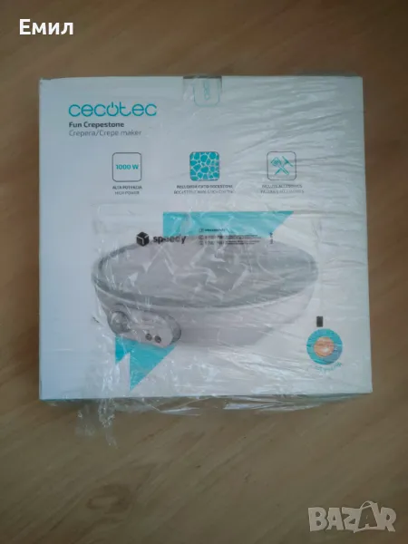 Уред за палачинки Cecotec Fun Crepestone 8009, снимка 1
