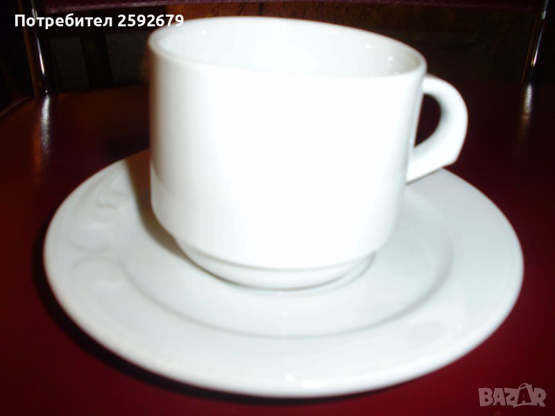 Порцеланови чаши с чинийки, снимка 1