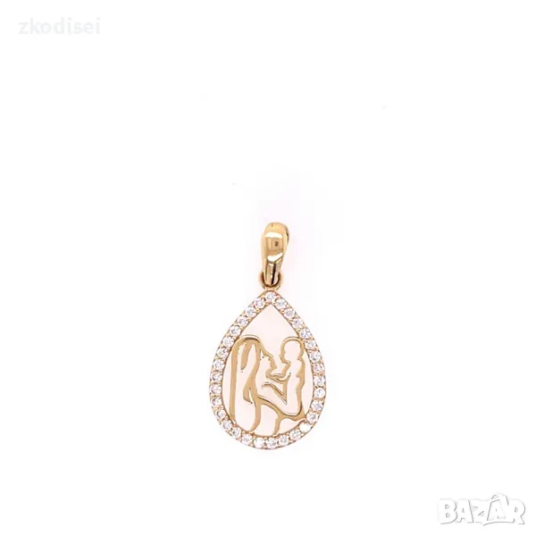 Златен медальон 1,02гр. 14кр. проба:585 модел:29864-4, снимка 1