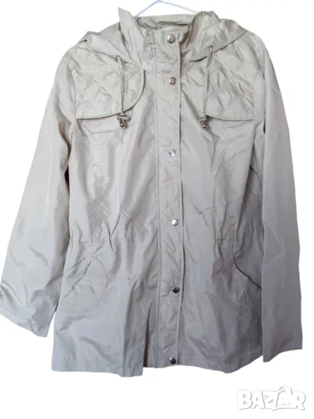 Дамско непромокаемо яке с качулка Four Seasons, Бежово, 74х56 см, M, снимка 1