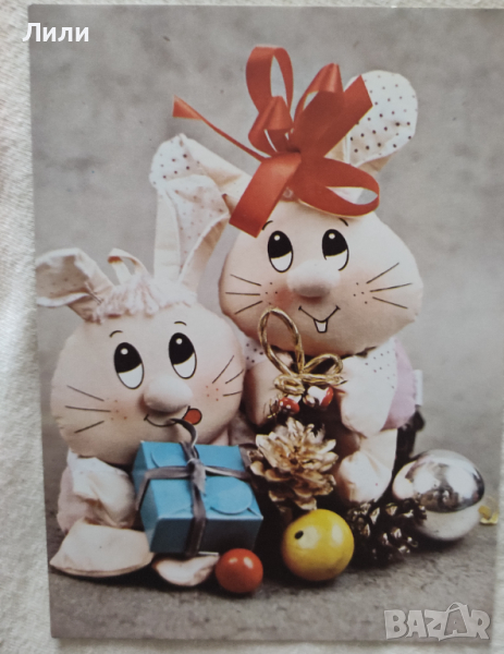 Ретро гръцки коледни пощенски картички, снимка 1