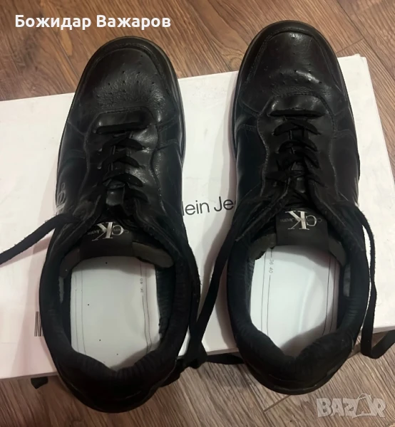 Мъжки черни маратонки на Calvin Klein, снимка 1