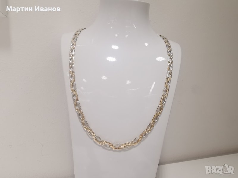 Златен синджир бяло и жълто 2, снимка 1