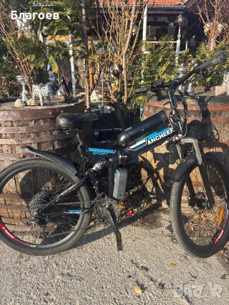 ANCHEER 26'' Сгъваем електрически планински велосипед Електрически велосипед с батерия, снимка 1