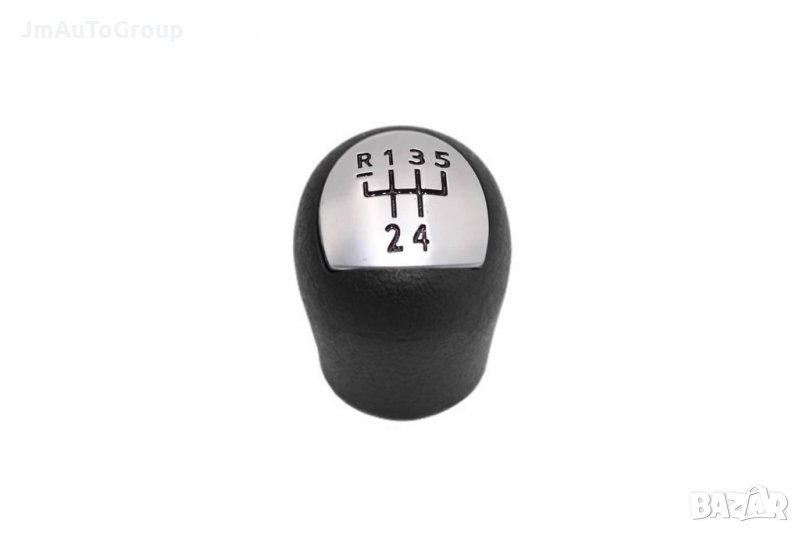 Топка за скоростен лост 5 скорости за Renault Clio 2005-2014, Kangoo 1997-2012 със сив мат плочка, снимка 1