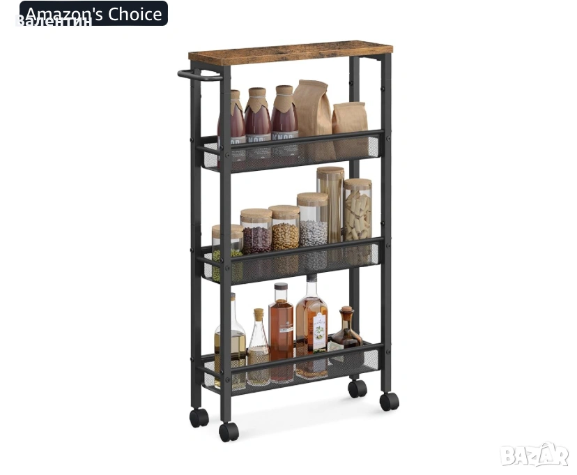 Кухненска количка с колелца на 4 нива, снимка 1