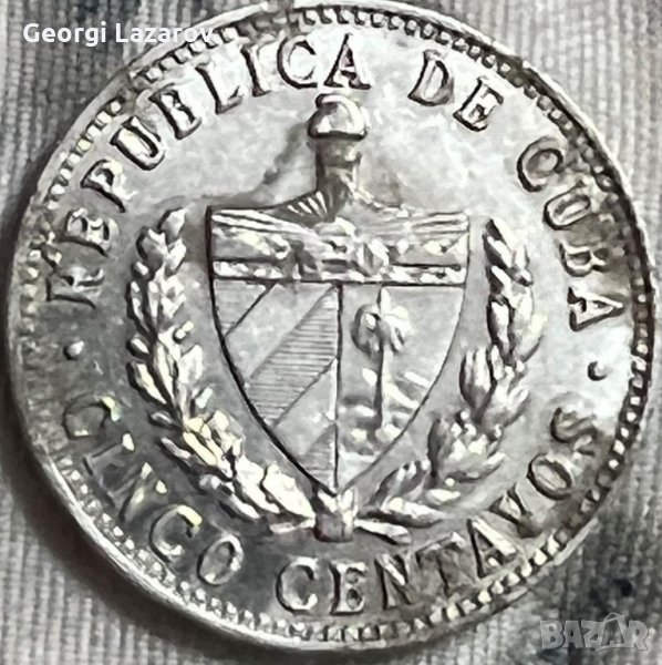 5 центавос Куба 1968, снимка 1