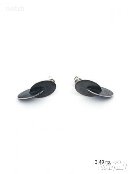 сребърни обеци, снимка 1