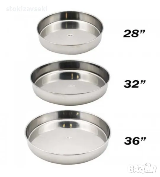 Комплект 3бр. кръгли тави за печене., снимка 1