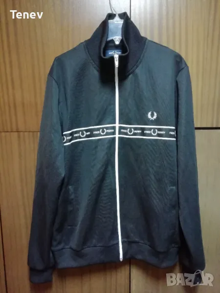 Fred Perry оригинално черно горнище размер L Фред Пери , снимка 1