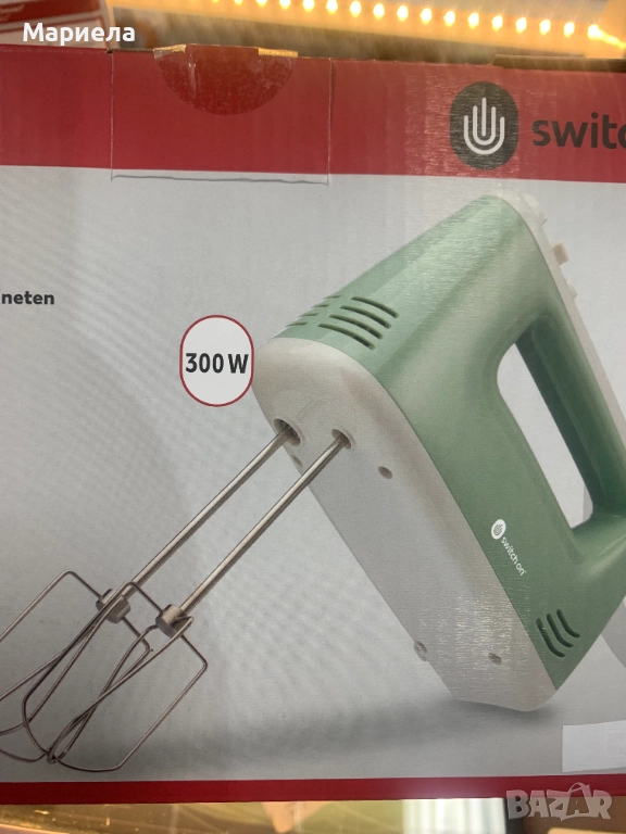 Ръчен миксер 300W / Цвят Мента, снимка 1