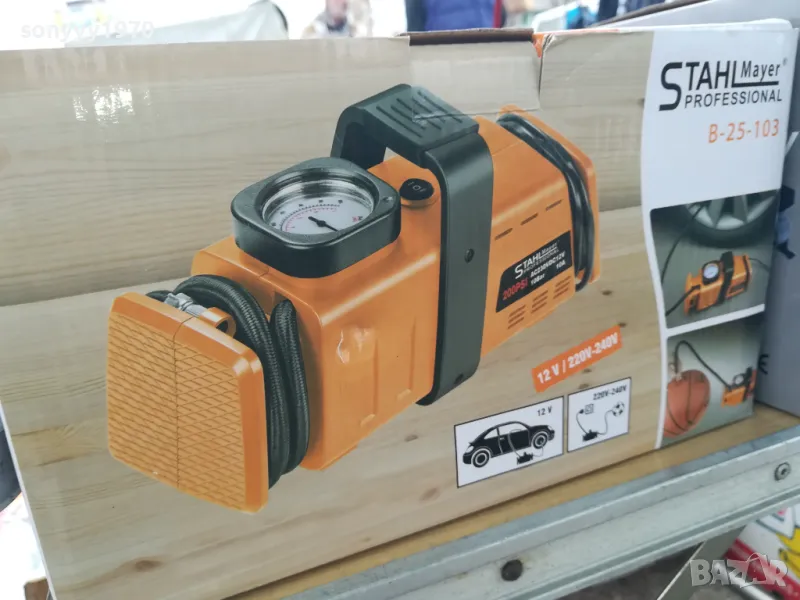 КОМПРЕСОР ЗА ДОМА ИЛИ КОЛАТА 220/12ВОЛТА 1412241804, снимка 1