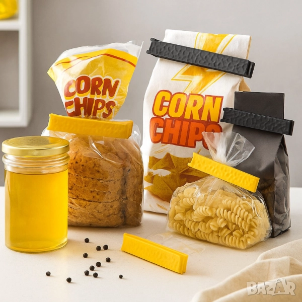 Щипки за затваряне на пликове Luigi Ferrero Prima FR-1507 11cm, 4 броя, снимка 1