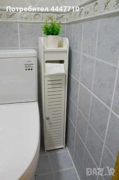 Водоустойчив шкаф за баня,ултра тънък рафт за съхранение,подходящ за малки пространства, снимка 1