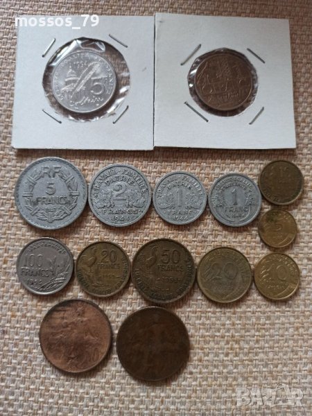 Лот Френски монети, снимка 1