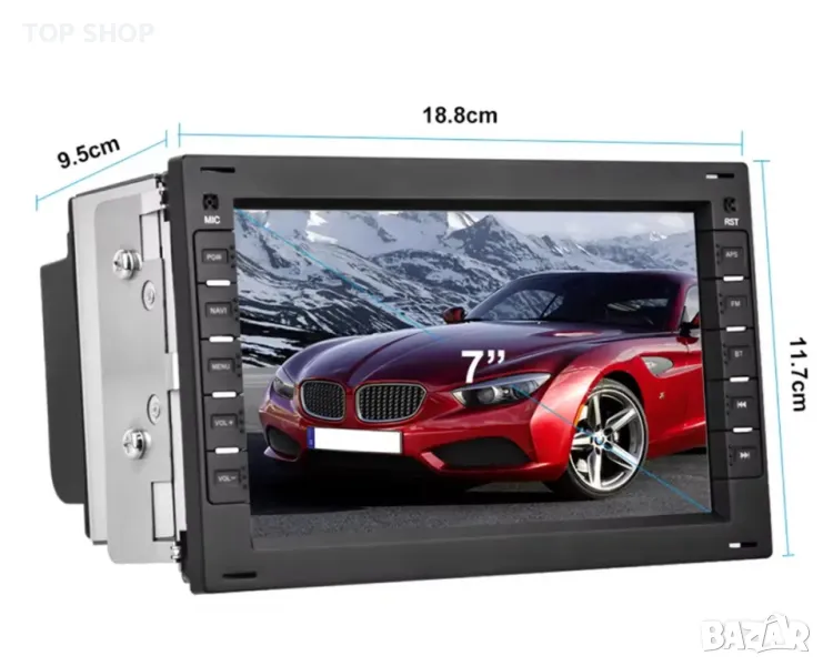 Мултимедия, Двоен дин, за VW BORA, POLO, SHARAN, JETTA, Golf, Volkswagen Андроид, навигация, Android, снимка 1