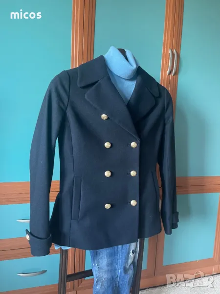 100 лв до 15.12!Brooks Brothers,оригинал,марково,фина вълна,тъмносиньо палто, снимка 1