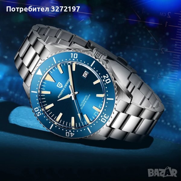PAGANI DESIGN DIVER'S автоматичен часовник с Японски маханизъм SEIKO NH35,стъкло сапфир,водоустойчив, снимка 1