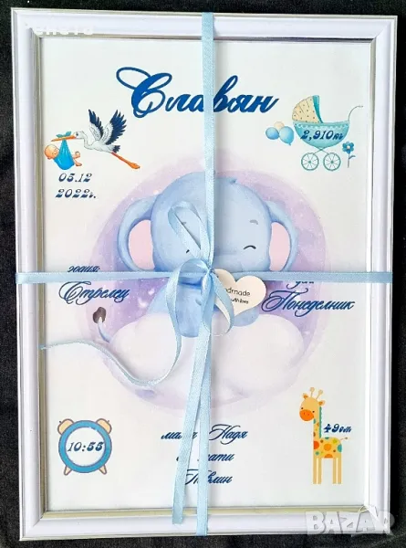 Бебешки рамки подарък за новородено, снимка 1