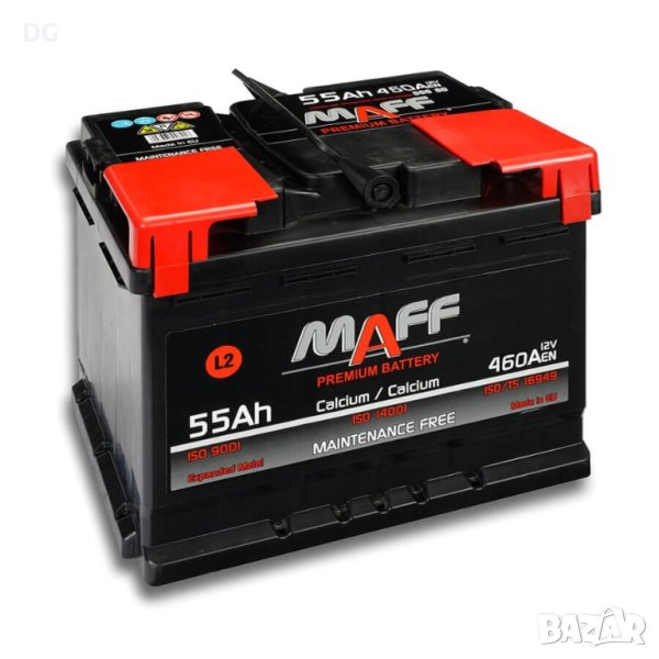 АКУМУЛАТОР MAFF 12V 55AH 460A - ДЕСЕН ПЛЮС, снимка 1