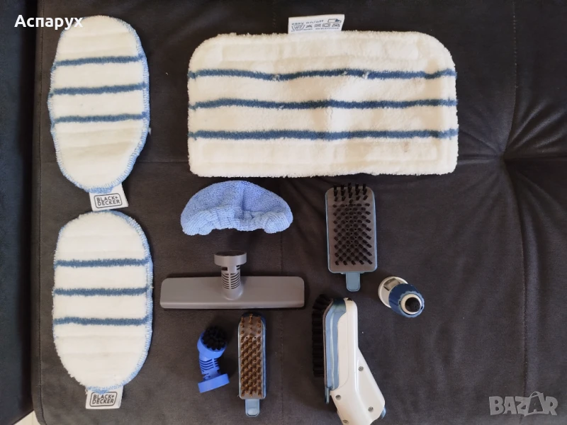 Микрофибърни подложки, четки, накрайници за Парочистачка Блекендекер Black&Decker FSMH1351SM, снимка 1