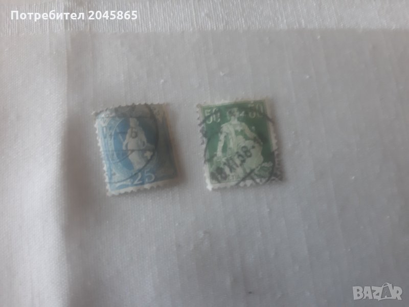 Продавам стари швейцарски пощ.марки от 30те години на ХХ век, снимка 1