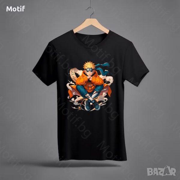 Тениска Motif с цветна щампа Naruto 2 / Наруто 2, снимка 1