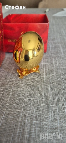 Великденско златно яйце 24к, снимка 1