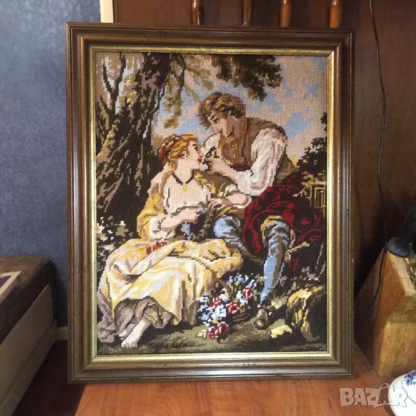 Страхотен бароков гоблен , снимка 1